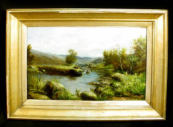 Appraisal: J Thomas British active - An extensive landscape with a