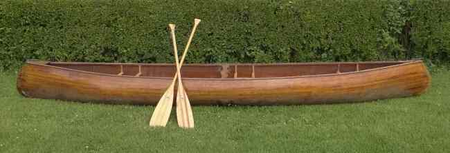 Appraisal: Wooden canoe ' Length