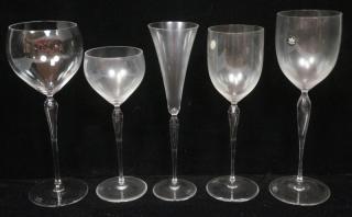 Appraisal: pcs Rosenthal Studio Line Crystal Stemware Ma pcs Rosenthal Studio