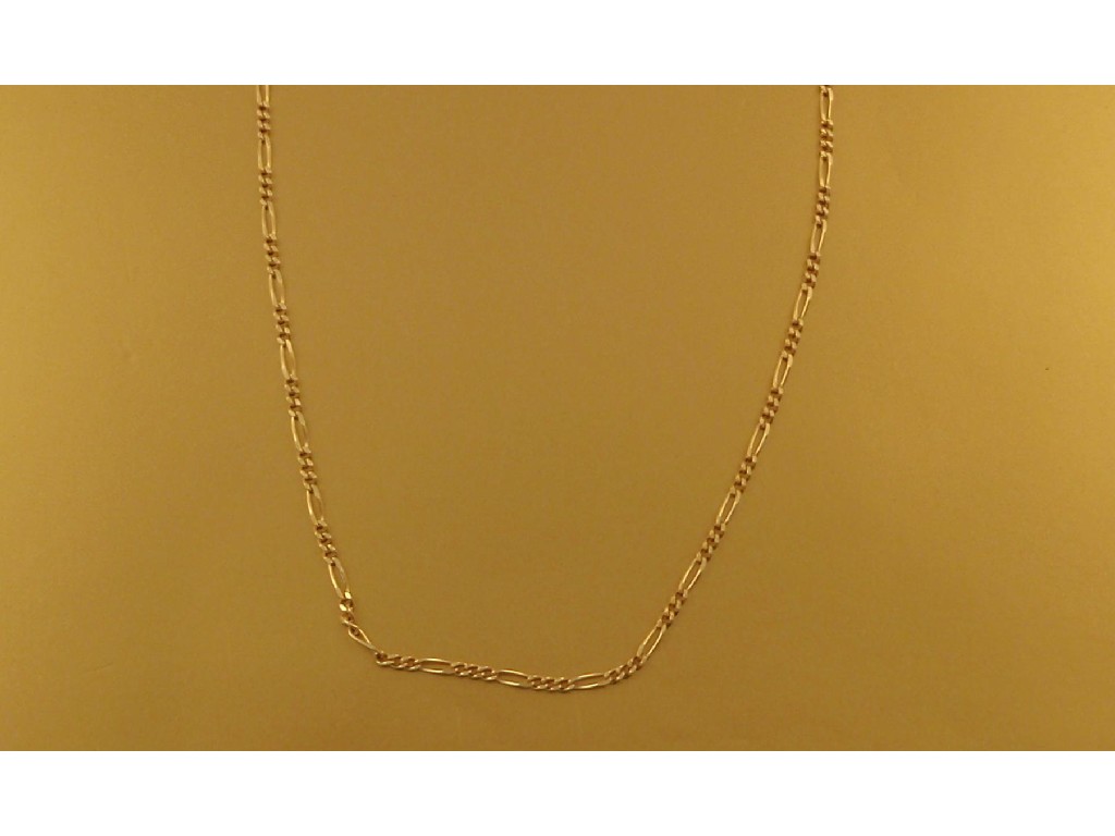 Appraisal: An ct gold fancy link neck chain cm g