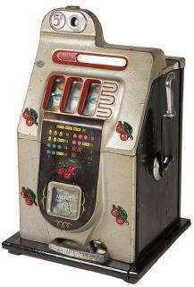 Appraisal: Five Cent Mills Cherry Front Slot Machine Five Cent Mills