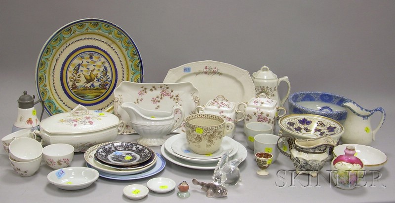 Appraisal: Group of Assorted Decorated Ceramics and Glass including ten pieces