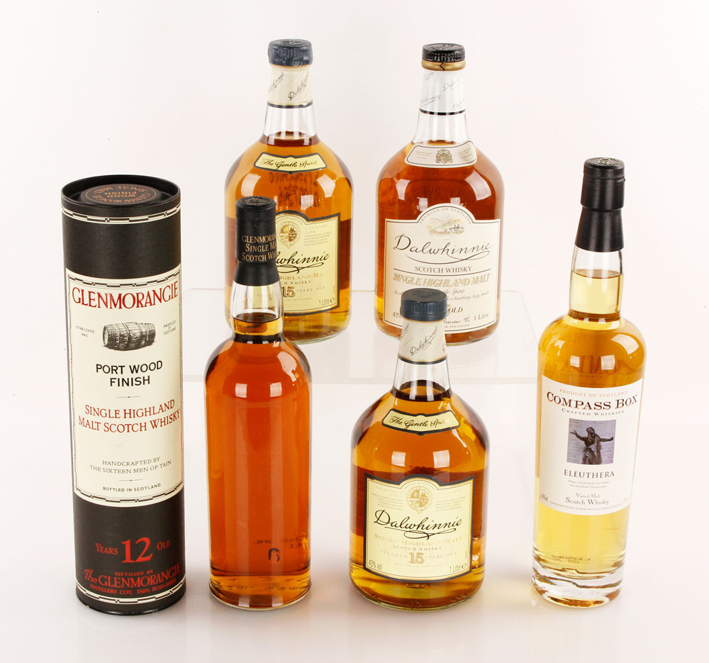 Appraisal: - Bottles Single Malt Scotch Whiskey Five bottles of single