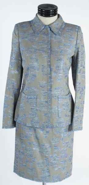 Appraisal: A Skirt Suit Rena Langedesigned as a blended fabric suit