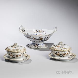 Appraisal: Three Wedgwood's Stone China Serving Items England c a pair