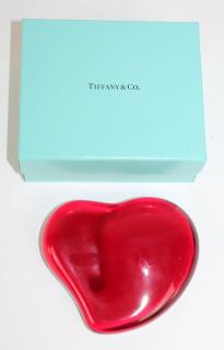 Appraisal: Elsa Peretti for Tiffany Co Red Heart Paperweight w x