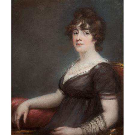 Appraisal: John Russell British - Portrait of Mrs Austin Estimate -