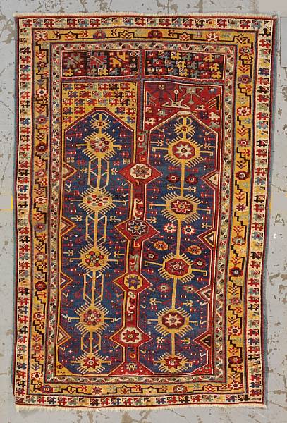 Appraisal: A Turkish rug Anatolia circa size approximately ft x ft