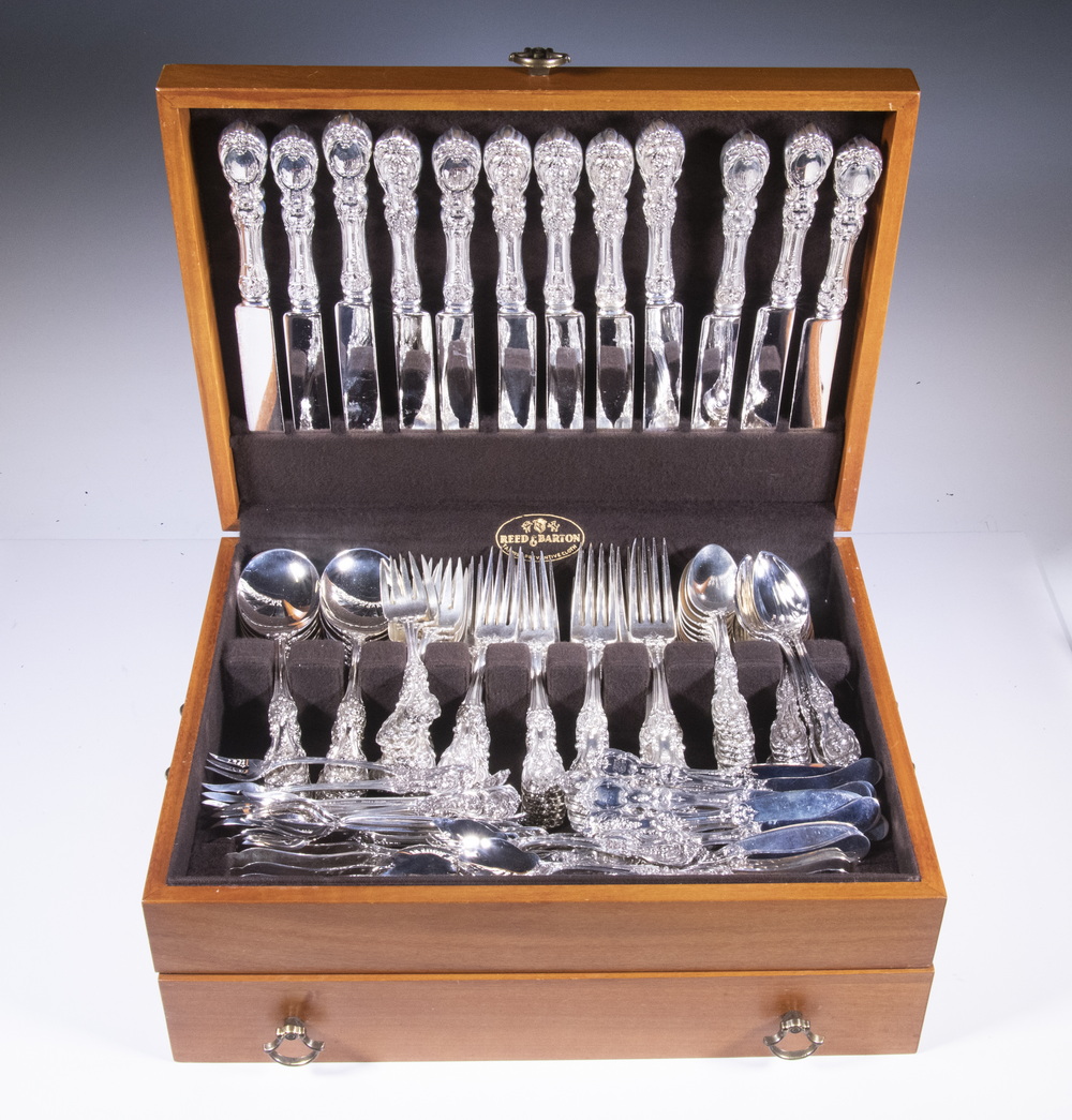 Appraisal: REED BARTON FRANCIS I STERLING FLATWARE SET Cased Piece Set