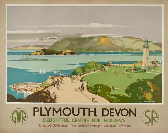 Appraisal: BUCKLE Claude H RI PLYMOUTH Devon GWR SR lithograph in