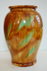 Appraisal: CROMWELLS BRUNSWICK MOTTLED GLAZE VASE