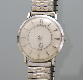 Appraisal: A Vintage k White Gold Jaeger-LeCoultre Longines Mystery Watch Round