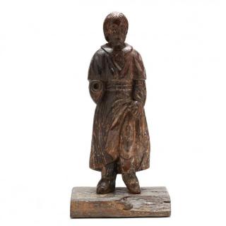 Appraisal: Carved Hardwood Statue of St Roch th or early th