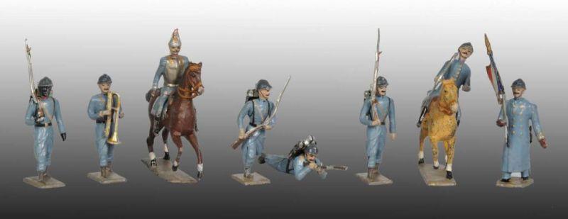 Appraisal: Large Lot of Mignot French Toy Soldiers Description French Lead