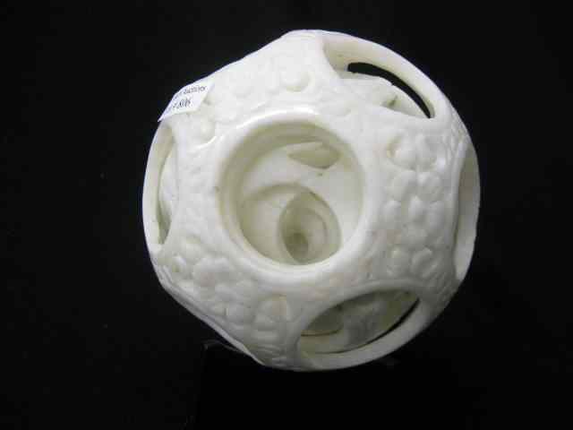 Appraisal: Carved White Jade Mystery Ball inner balls approx layers ''