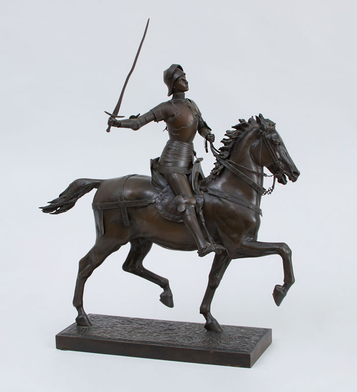 Appraisal: PAUL DUBOIS - JOAN OF ARC Bronze inscribed 'P Dubois'