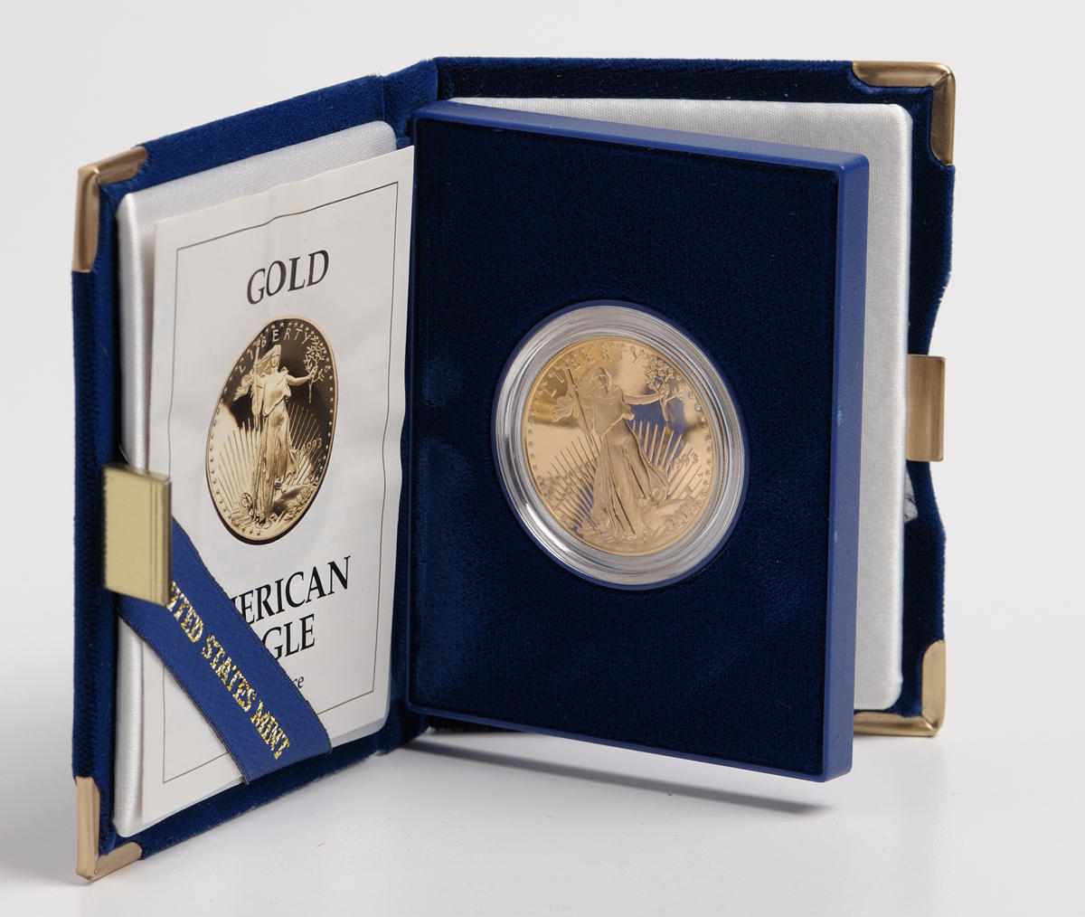 Appraisal: -W oz American Proof Gold Eagle in Box A fully