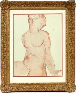 Appraisal: AFTER MODIGLIANI COLOR OFFSET LITHOGRAPH ON PAPER AFTER MODIGLIANI COLOR