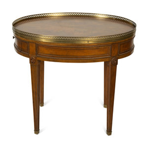 Appraisal: A Louis XVI Style Mahogany Side Table th Century Height