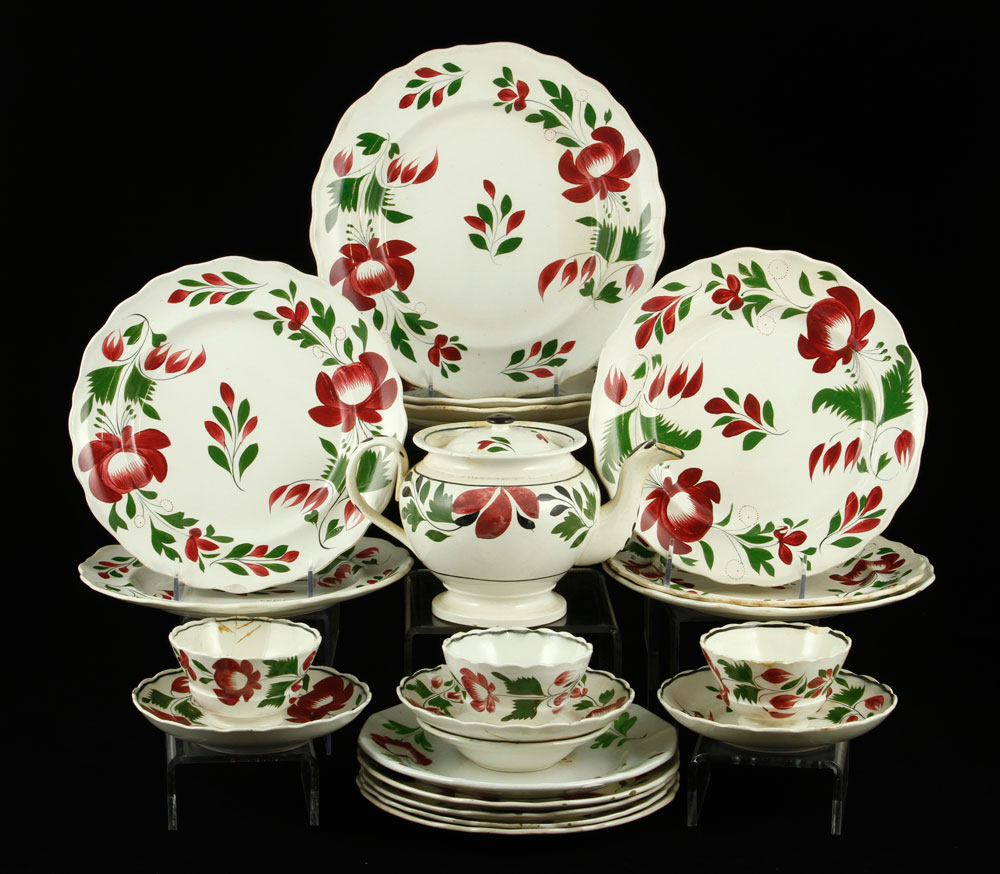 Appraisal: - Lot of English Adams China Lot of English Adams