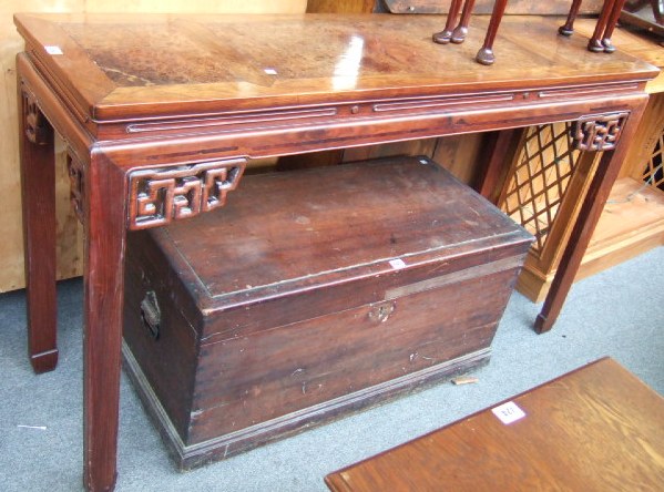 Appraisal: A late th century early th century hardwood alter table