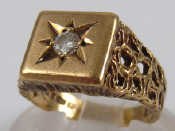 Appraisal: A carat gold diamond solitaire ring estimated diamond weight approx