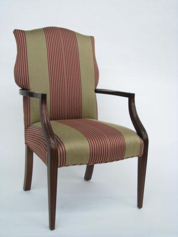 Appraisal: Vintage Baker Furniture Transitional Open Arm Chair with mahogany frame