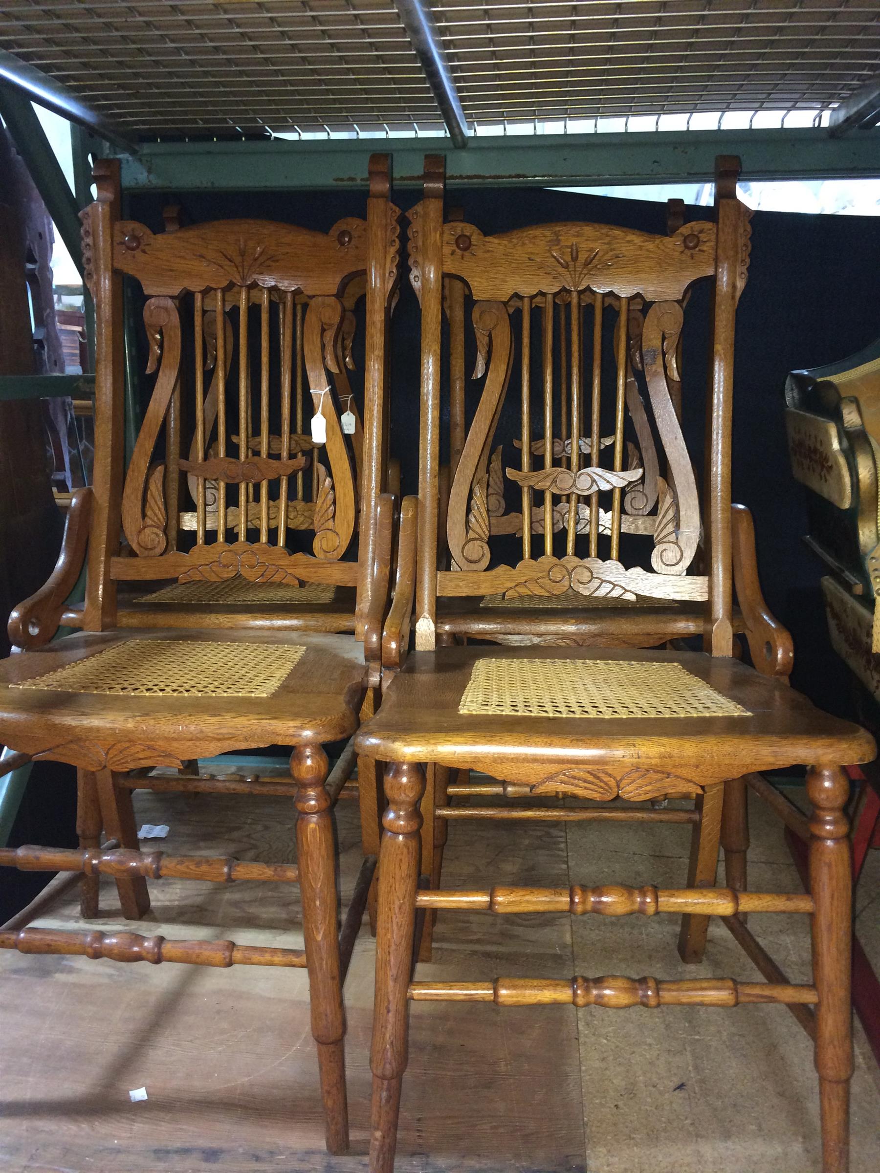 Appraisal: SET OF FOUR LATE-VICTORIAN CHAIRS American th quarter- th century