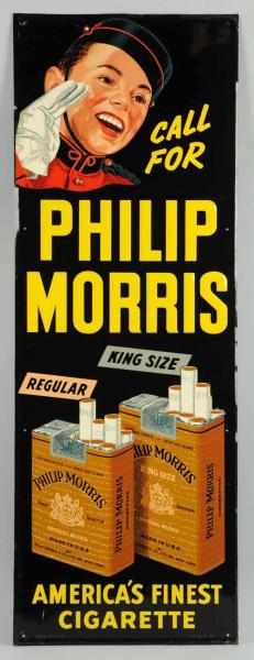 Appraisal: Philip Morris Embossed Tin Sign Strong sign with minor edge