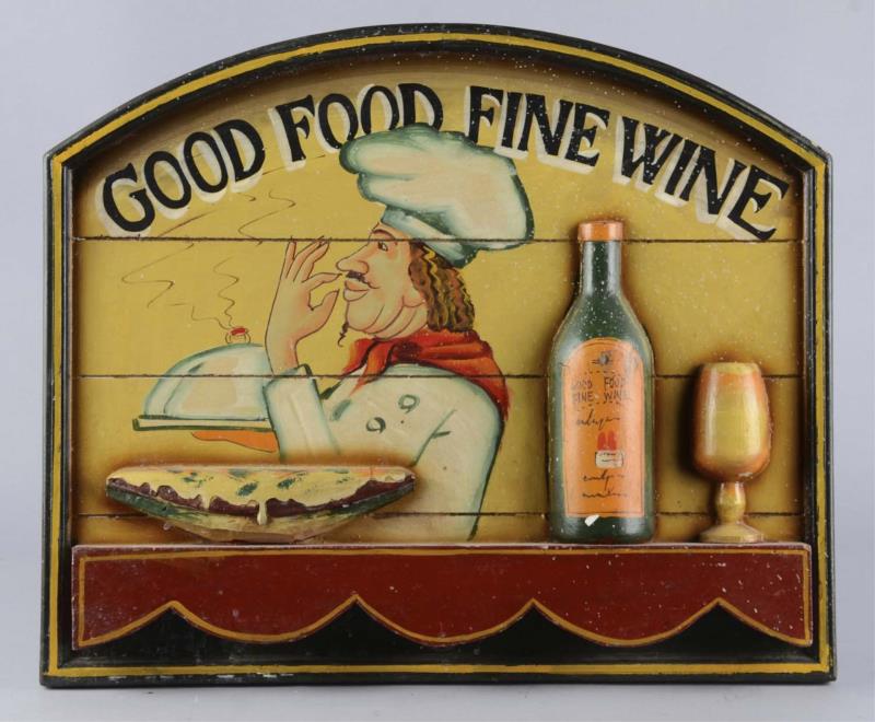 Appraisal: Lot Of Wine Winery Related Signs These contemporary signs are