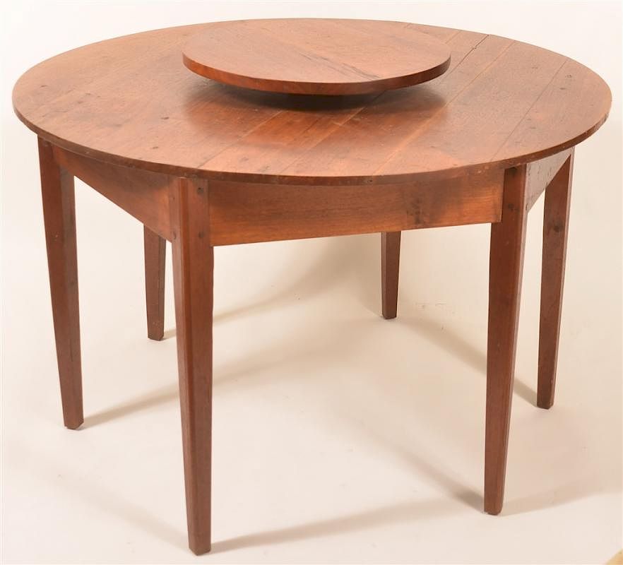 Appraisal: VA Hepplewhite Walnut Lazy Susan Top Table Virginia Hepplewhite Walnut