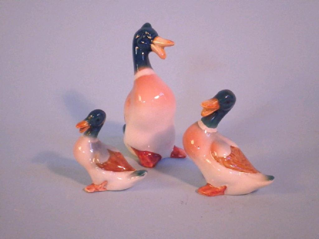 Appraisal: Beswick A duck large a duck medium and a duck