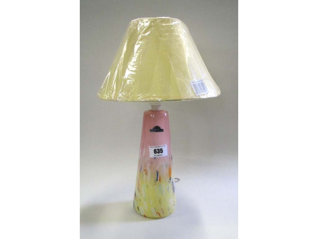 Appraisal: Vasart glass table lamp