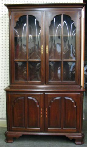 Appraisal: Ethan Allen Early American style hutch cupboard two-piece construction base