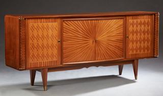 Appraisal: French Louis XVI Style Inlaid Mahogany Sideboard th c the