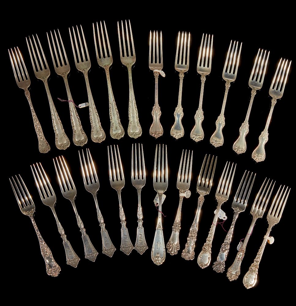 Appraisal: Assorted Silver Forks Lot of assorted silver forks comprising Sterling