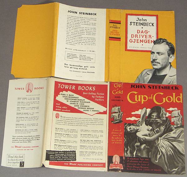 Appraisal: STEINBECK JOHN Lot of dust jackets for In Dubious Battle