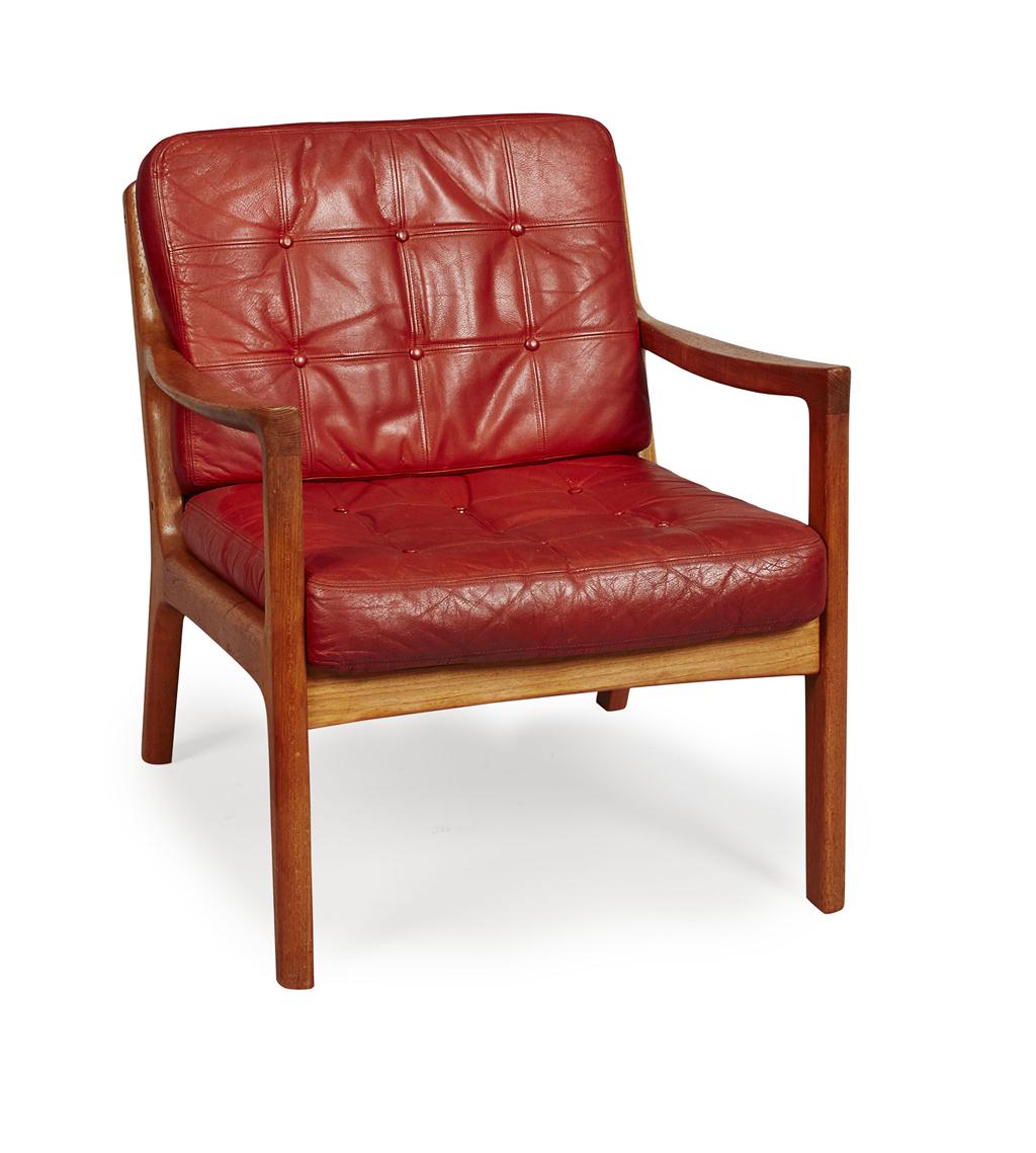 Appraisal: OLE WANSCHER - FOR FRANCE SON TEAK 'SENATOR' ARMCHAIR NO