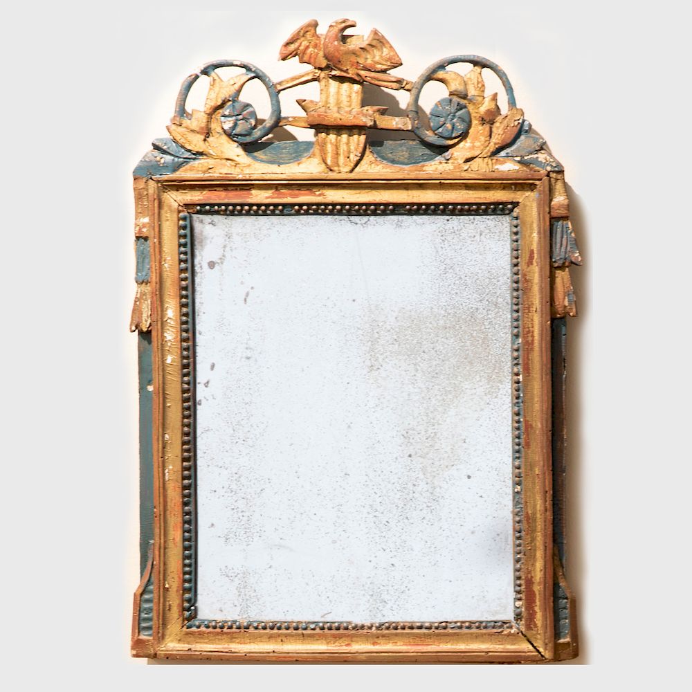 Appraisal: Carved Giltwood Mirror x in Condition Areas of discoloration to