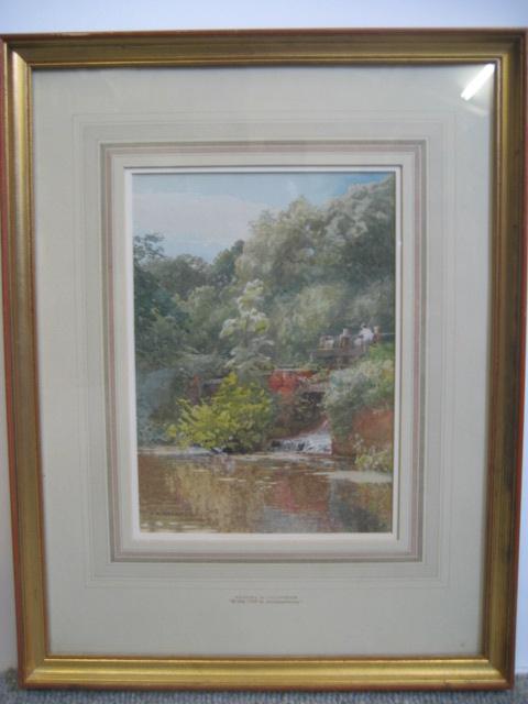 Appraisal: ERNEST ALBERT CHADWICK - By the Mill in Summertime watercolour