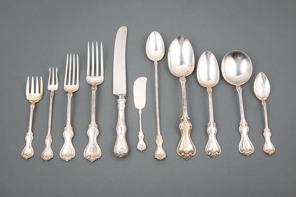 Appraisal: American Sterling Silver Partial Flatware Service Whiting Duke of York