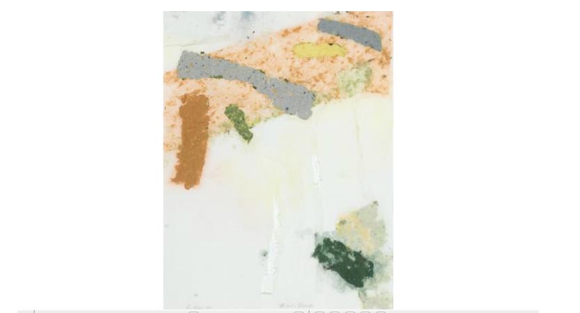 Appraisal: two handmade dyed and bleached paper collagesCLINTON HILL