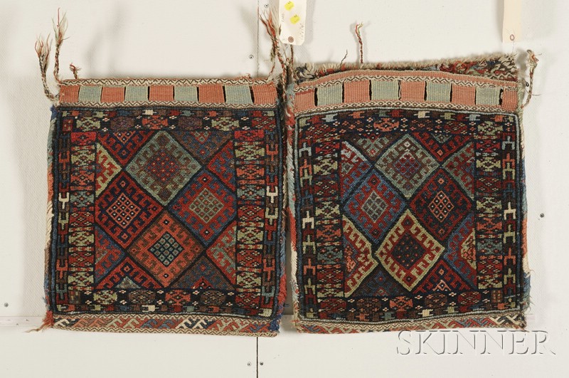 Appraisal: Pair of Kurd Bags Northwest Persia early th century each