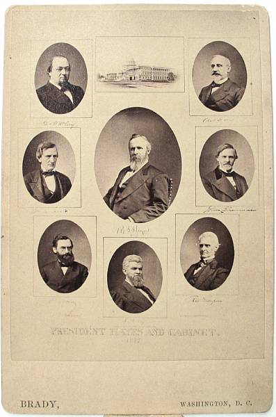 Appraisal: HAYES RUTHERFORD B - Photograph Initialed RBH and Inscribed albumen