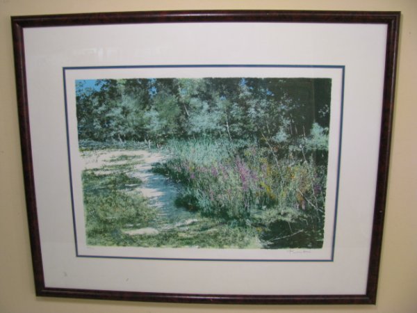 Appraisal: Lithograph with color pencil signed and numbered Signed lower right