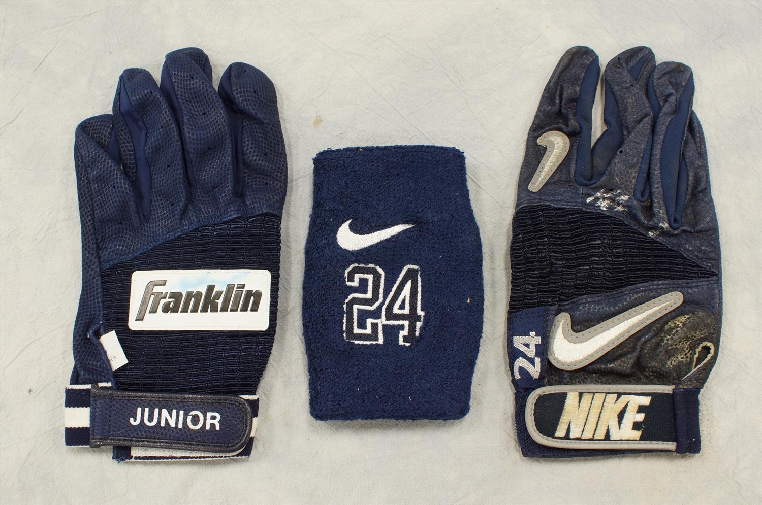 Appraisal: Ken Griffey Jr Game Used Items including a Wristband during