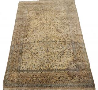 Appraisal: SILK ISFAHAN CARPET '- x '- - Central Persia early