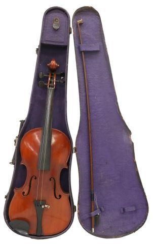 Appraisal: Full size violin after Antonio Stradivari made in Japan retaining