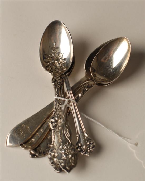 Appraisal: A Miscellaneous Lot of Six Sterling Teaspoons standard oz total