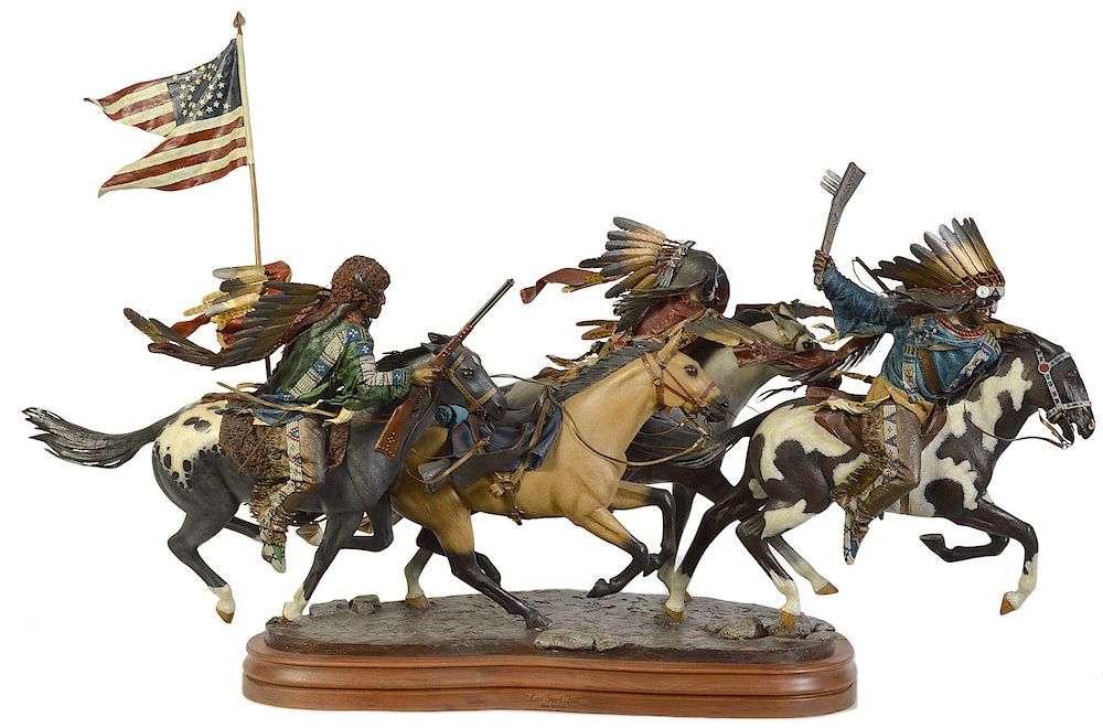 Appraisal: Dave McGary 'Last Stand Hill' Bronze Sculpture Dave McGary U